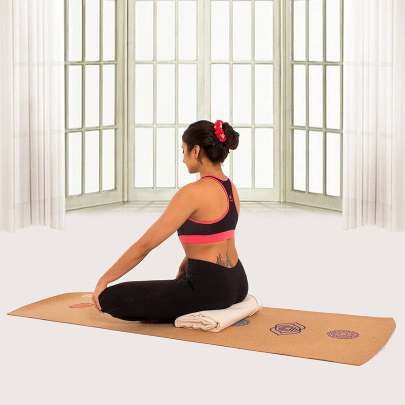 7 Chakra Cork Yoga Mat - EclipticJew