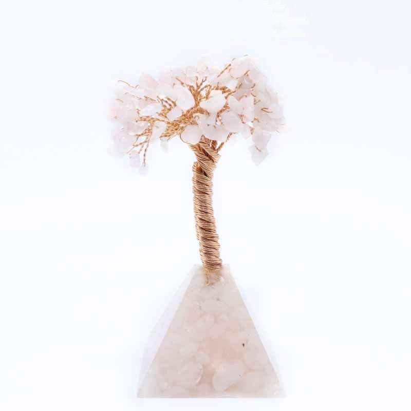 Amethyst Tree Of Life Colorful Crystal Gravel Pyramid Pyramid Base Fortune Tree Creative Lucky Tree Home Furnishing Decoration - EclipticJew