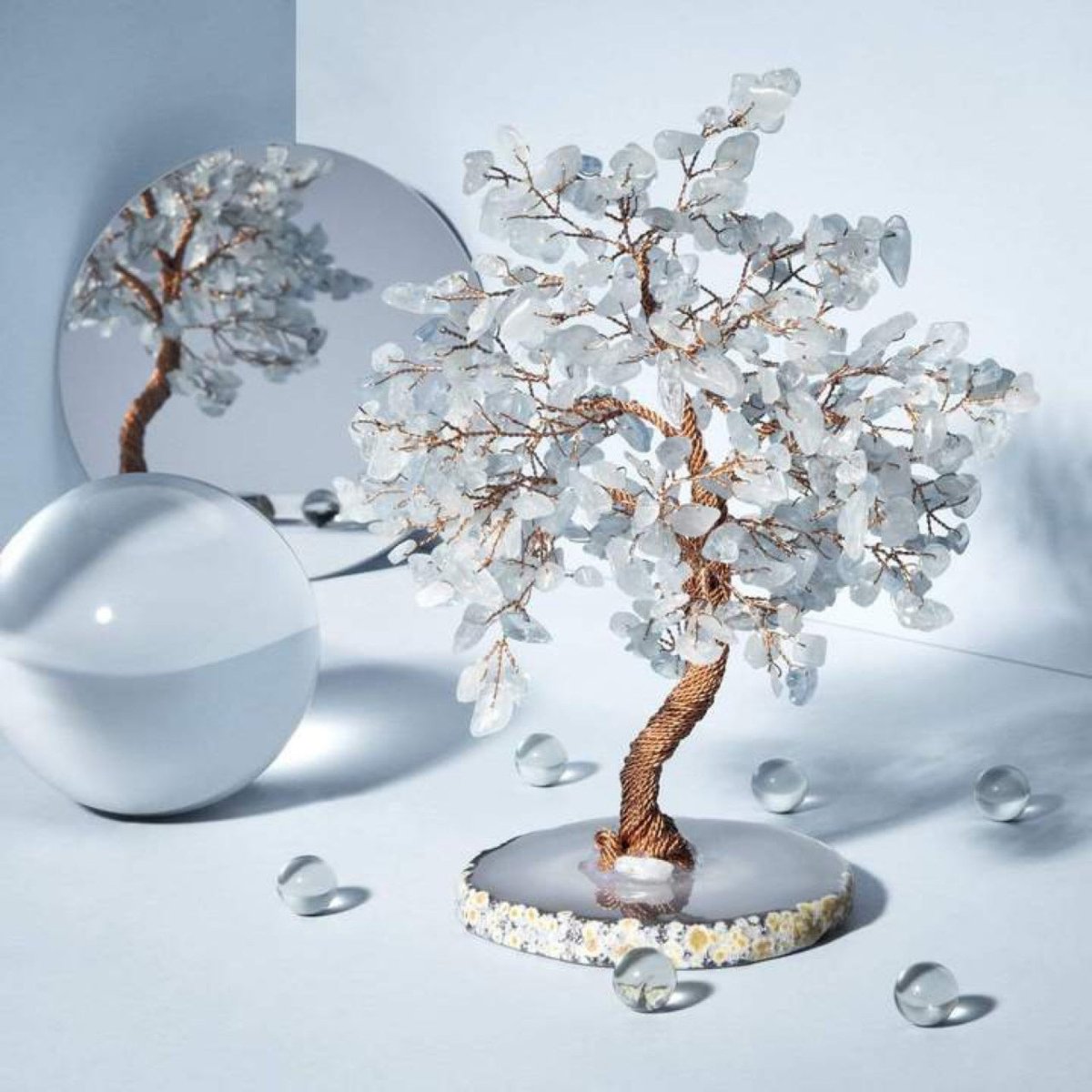 Crystal Fortune Money Tree Craft Gift Decoration - EclipticJew