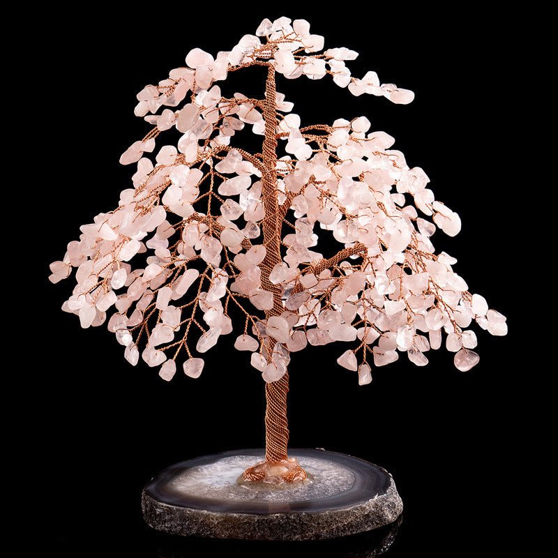 Crystal Lucky Tree Fortune Tree Agate Piece Lucky Tree Purely Handmade - EclipticJew