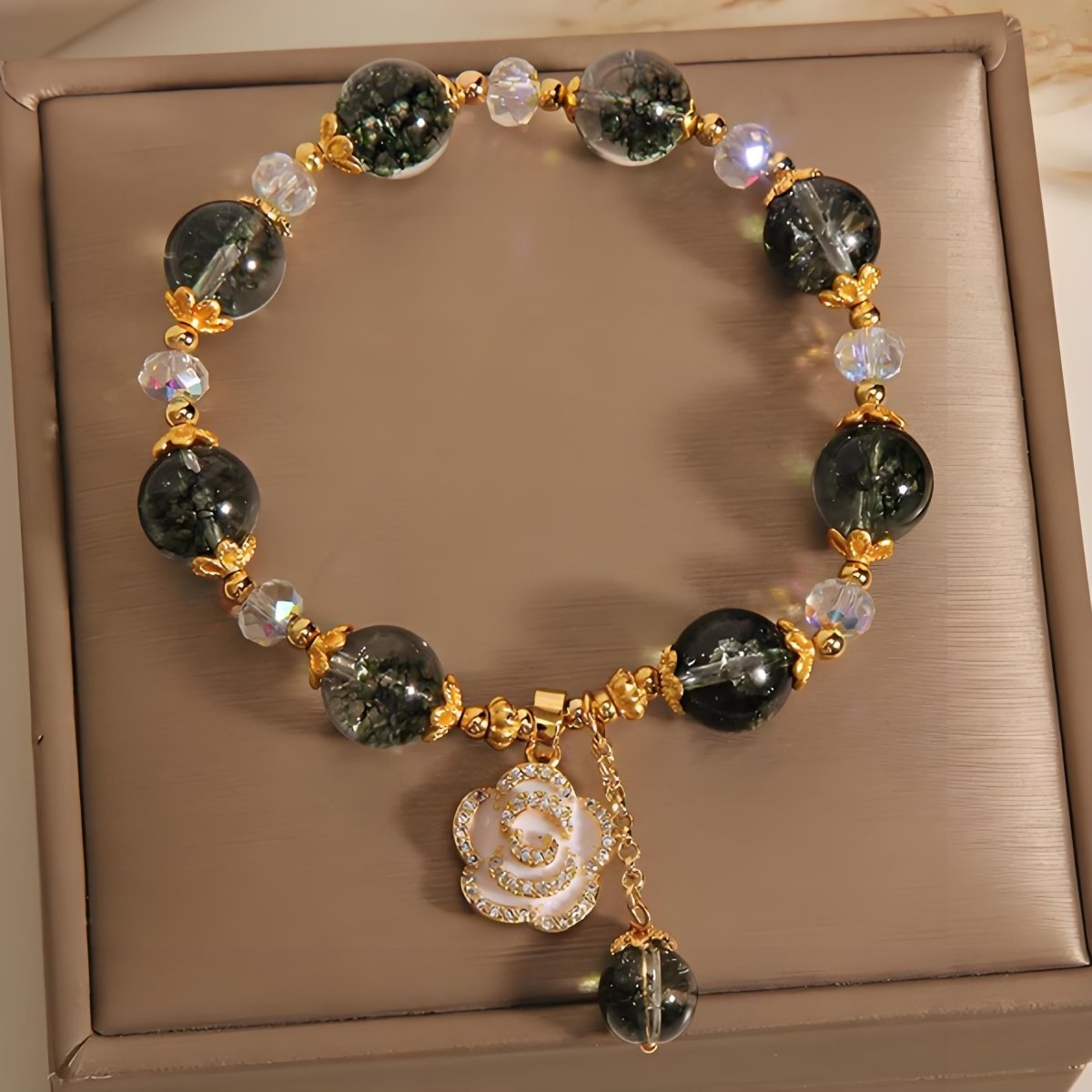 Elegant Green Phantom Quartz Bracelet - EclipticJewBraceletsGreen Phantom Quartznew