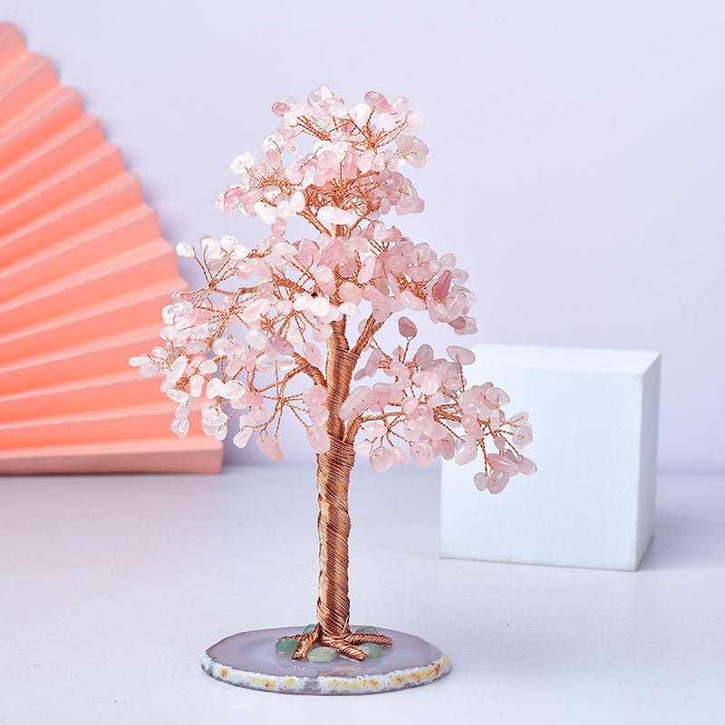 Natural Crystal Crushed Stone Fortune Tree Ornaments - EclipticJew