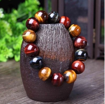 Tiger Eye Bracelet Natural Crystal Stone Buddha Bead Bracelet - EclipticJew