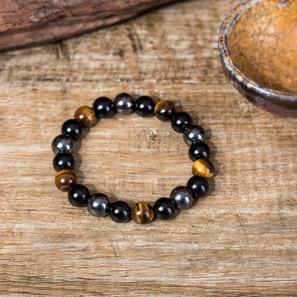Tiger Eye Stone Bracelet Natural Stone Bracelet - EclipticJew
