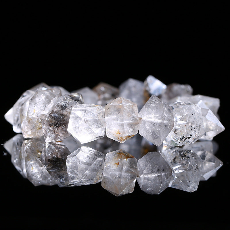 Crystal Double Pointed Sparkling Diamond Bracelet - EclipticJew