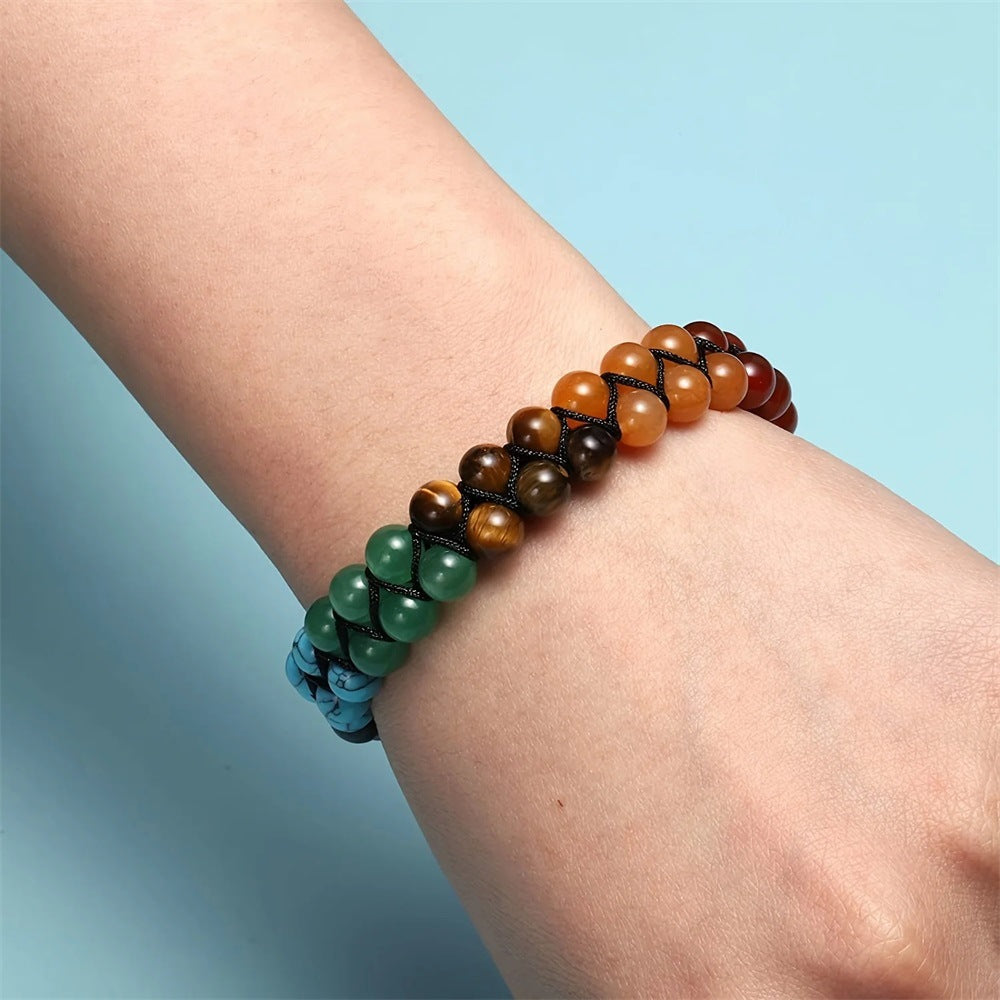 7 Chakra Gemstone Bracelet – Healing Crystals for Energy & Balance - EclipticJew