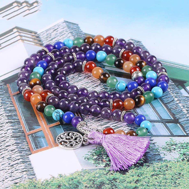 7 Chakra double healing bracelet - EclipticJew