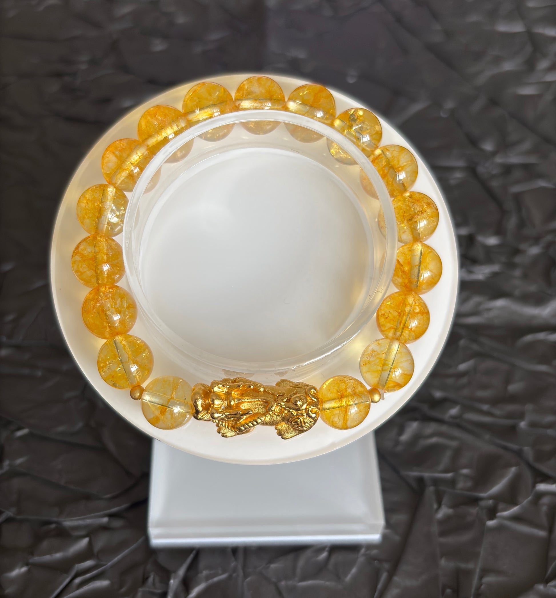 Natural Citrine Pixiu Crystal Bracelet