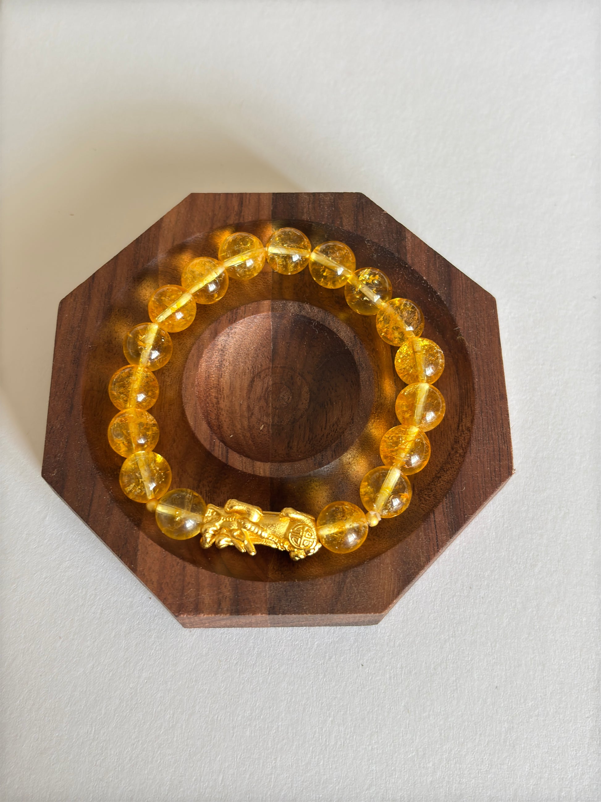 Natural Citrine Pixiu Crystal Bracelet