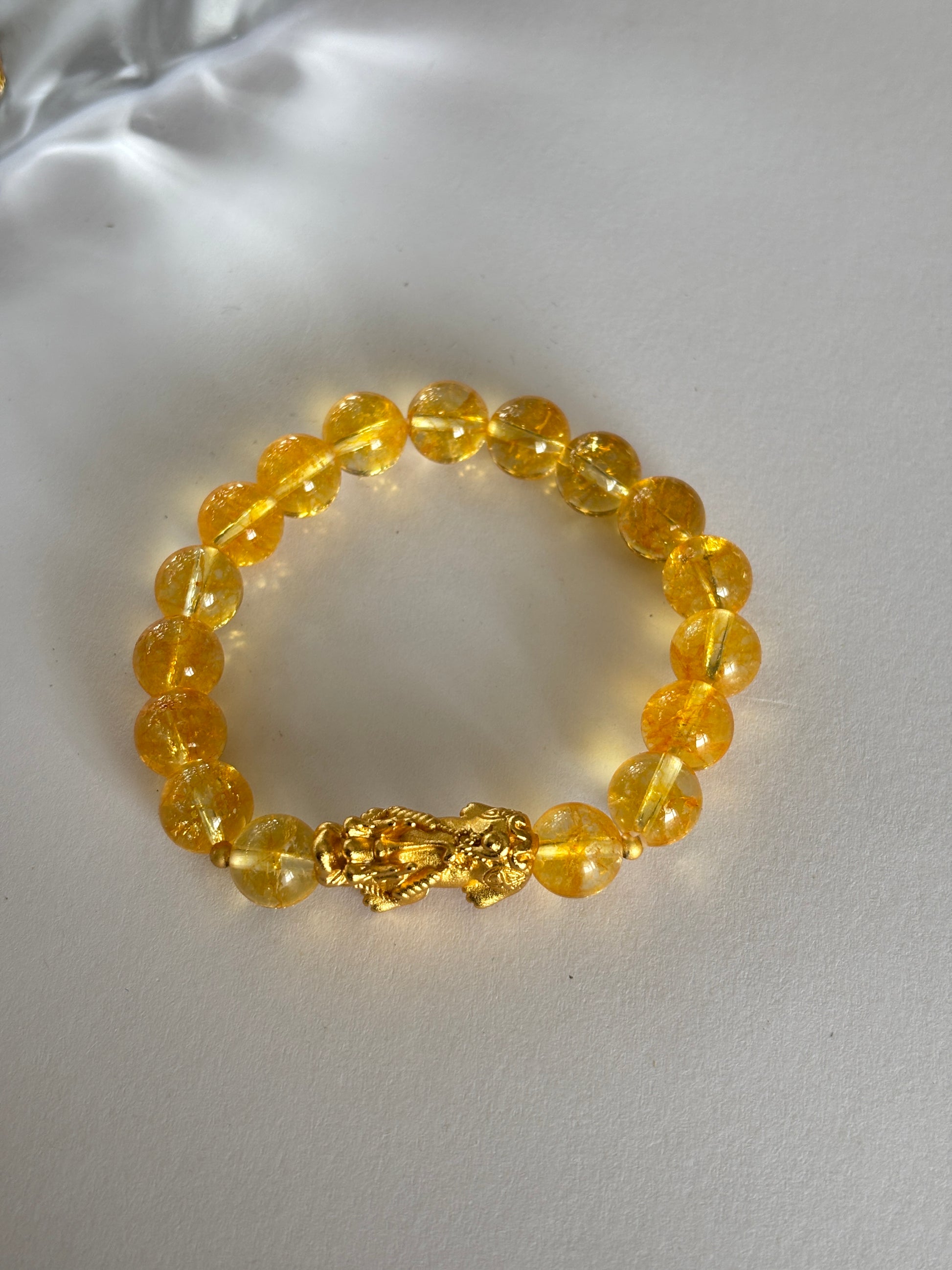 Natural Citrine Pixiu Crystal Bracelet