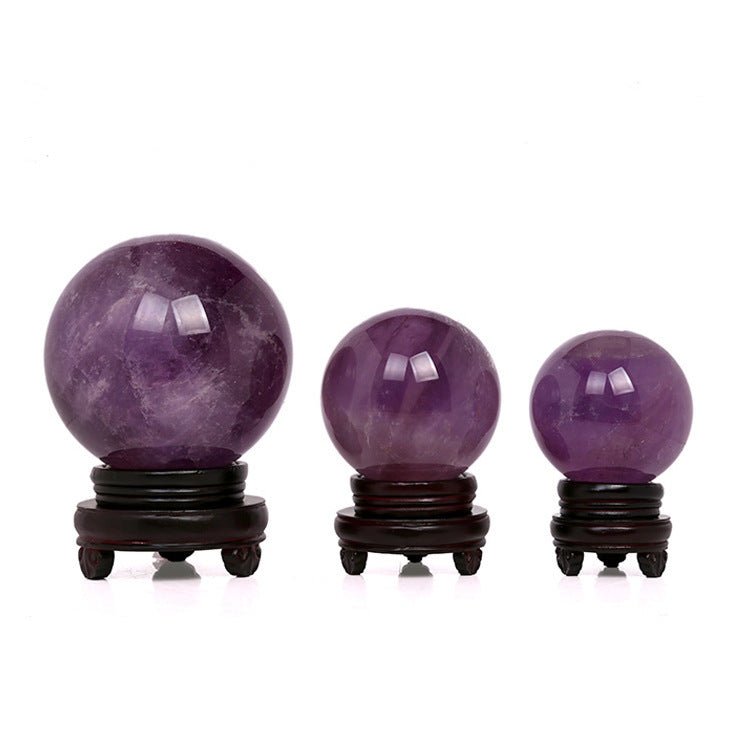 Amethyst Sphere of Enlightenment - Crystal Ball for Healing and Empowerment - EclipticJew