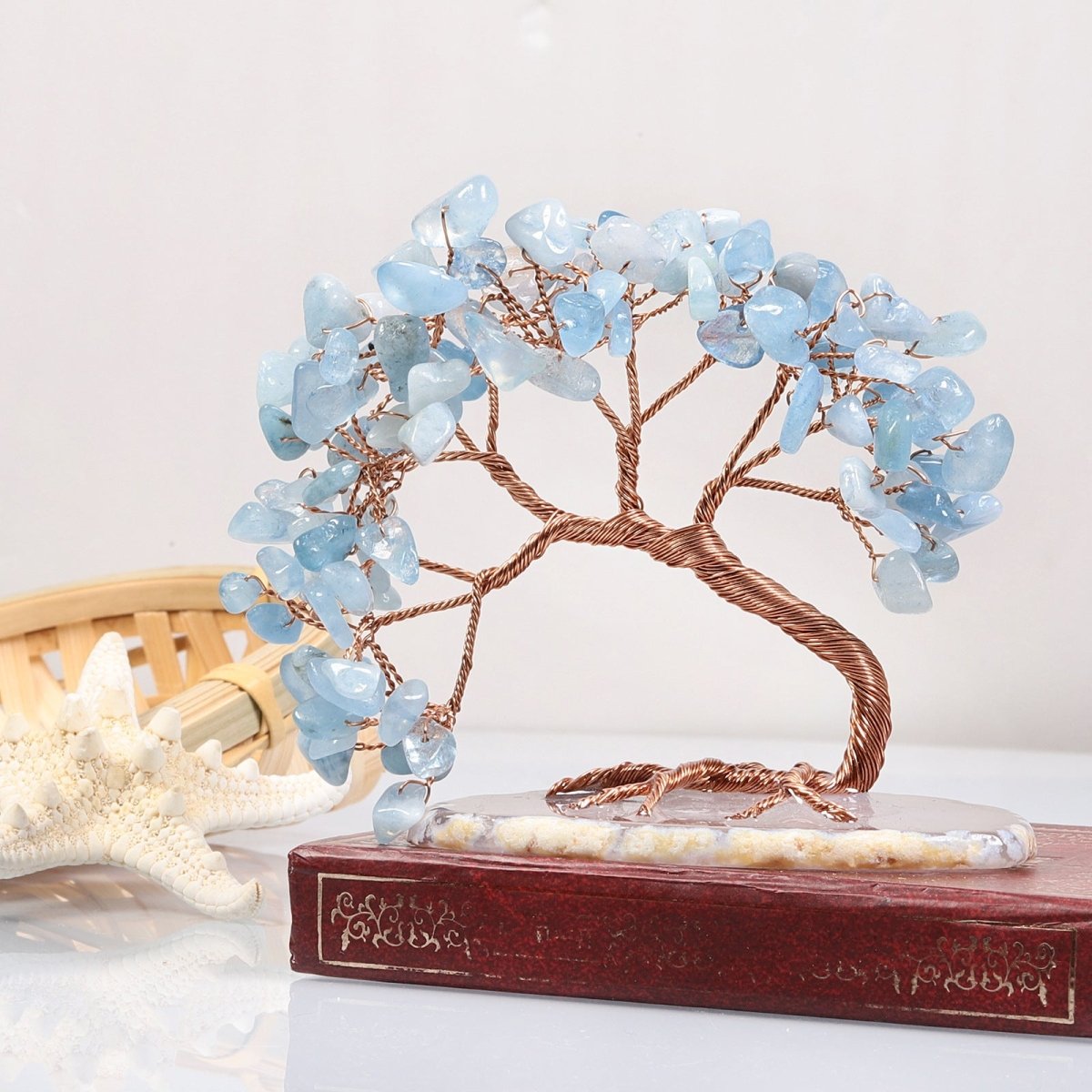 Creative Curved Cypress Crystal Tree Energy Crushed Stone - EclipticJew