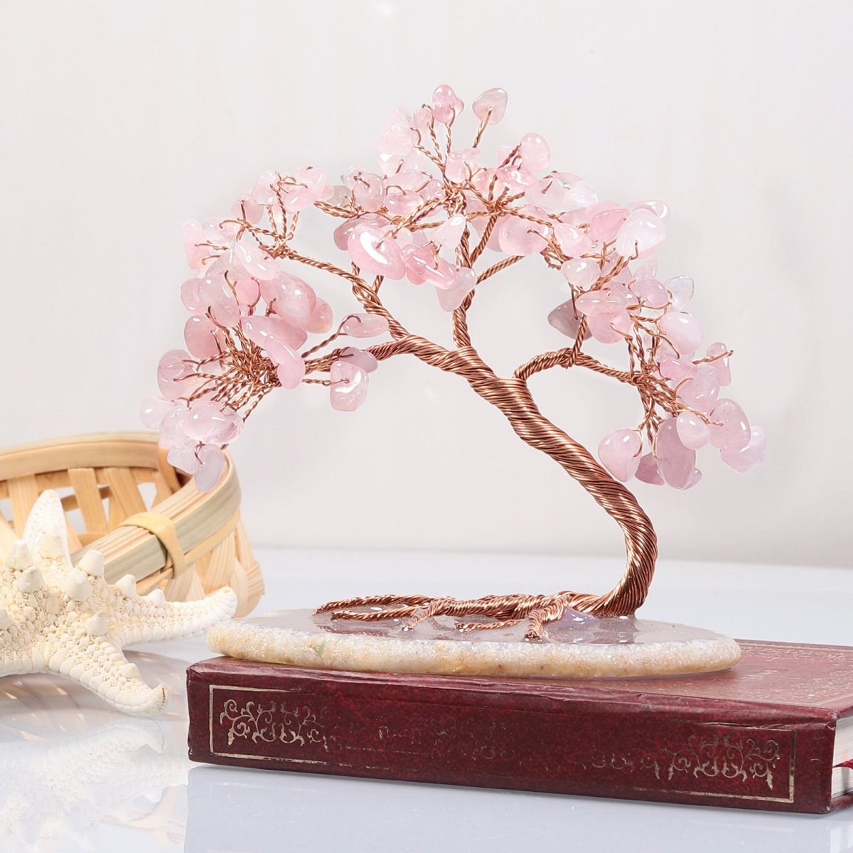 Creative Curved Cypress Crystal Tree Energy Crushed Stone - EclipticJew