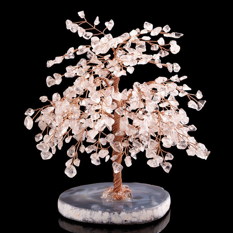 Crystal Lucky Tree Fortune Tree Agate Piece Lucky Tree Purely Handmade - EclipticJew