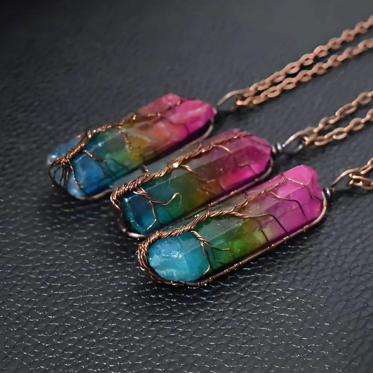 Healing Crystal Tree of Life Pendant - Balance & Spirituality - EclipticJewpendanttrend