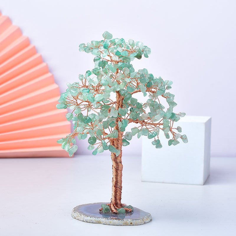 Natural Crystal Crushed Stone Fortune Tree Ornaments - EclipticJew