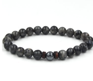 Personality Men's Black Volcanic Stone Bracelet - EclipticJew