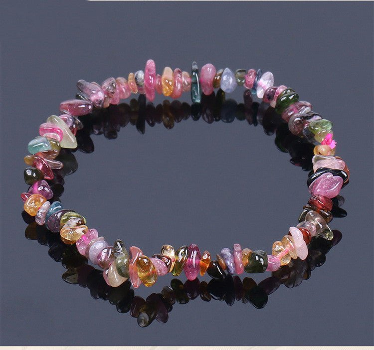 Rainbow Fluorite Chip Bracelet - EclipticJew