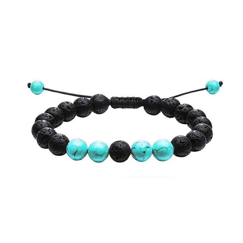 Tiger Eye Couple Bracelets Matte Black Agate Beads Bracelet - EclipticJew